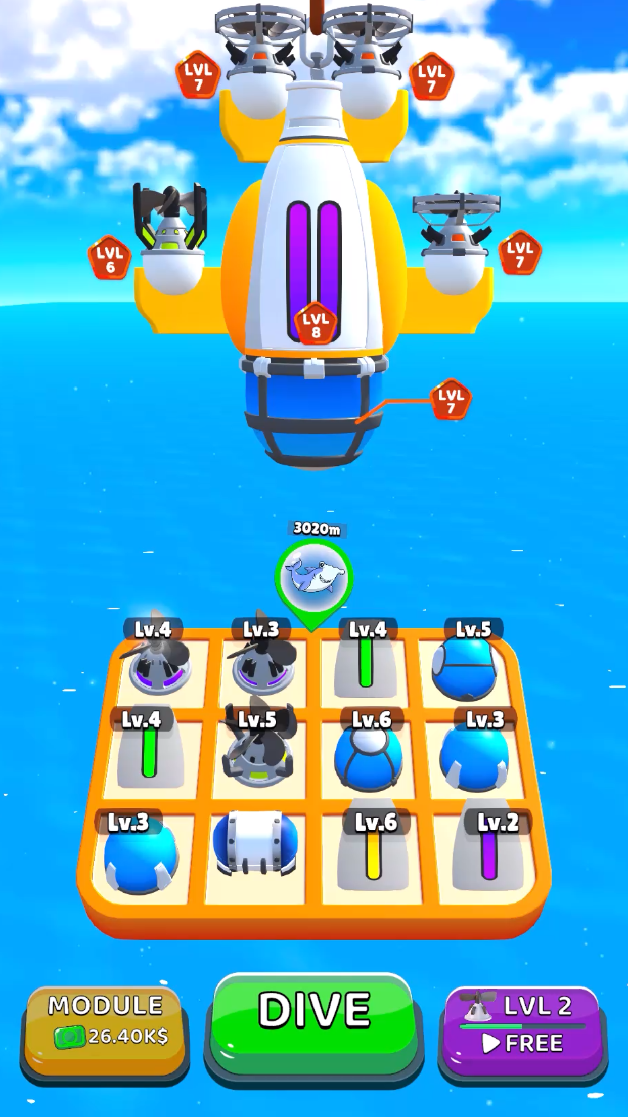 اسکرین شات 5 بازی Deep Dive! - Submarine Jump