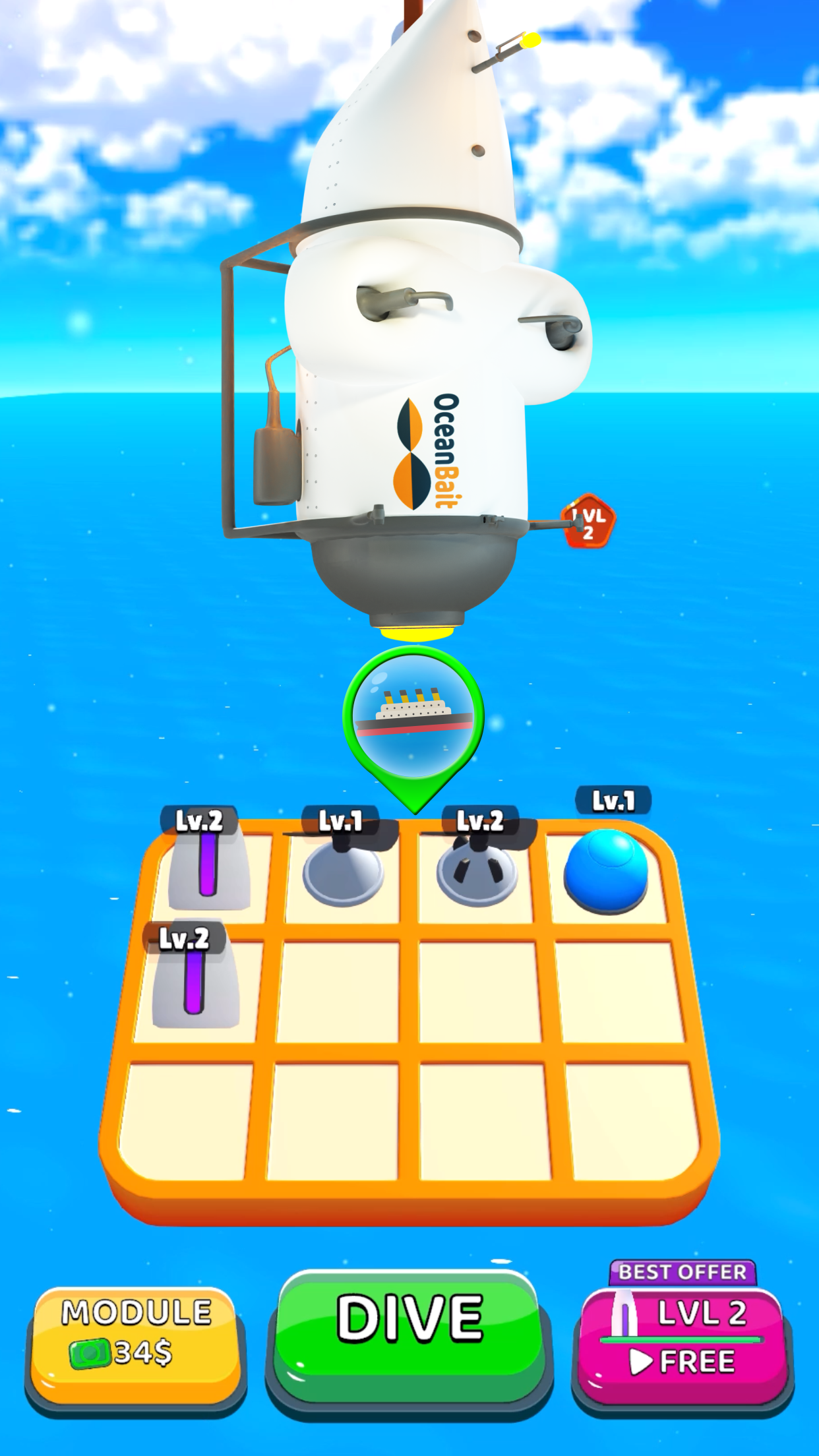اسکرین شات 2 بازی Deep Dive! - Submarine Jump