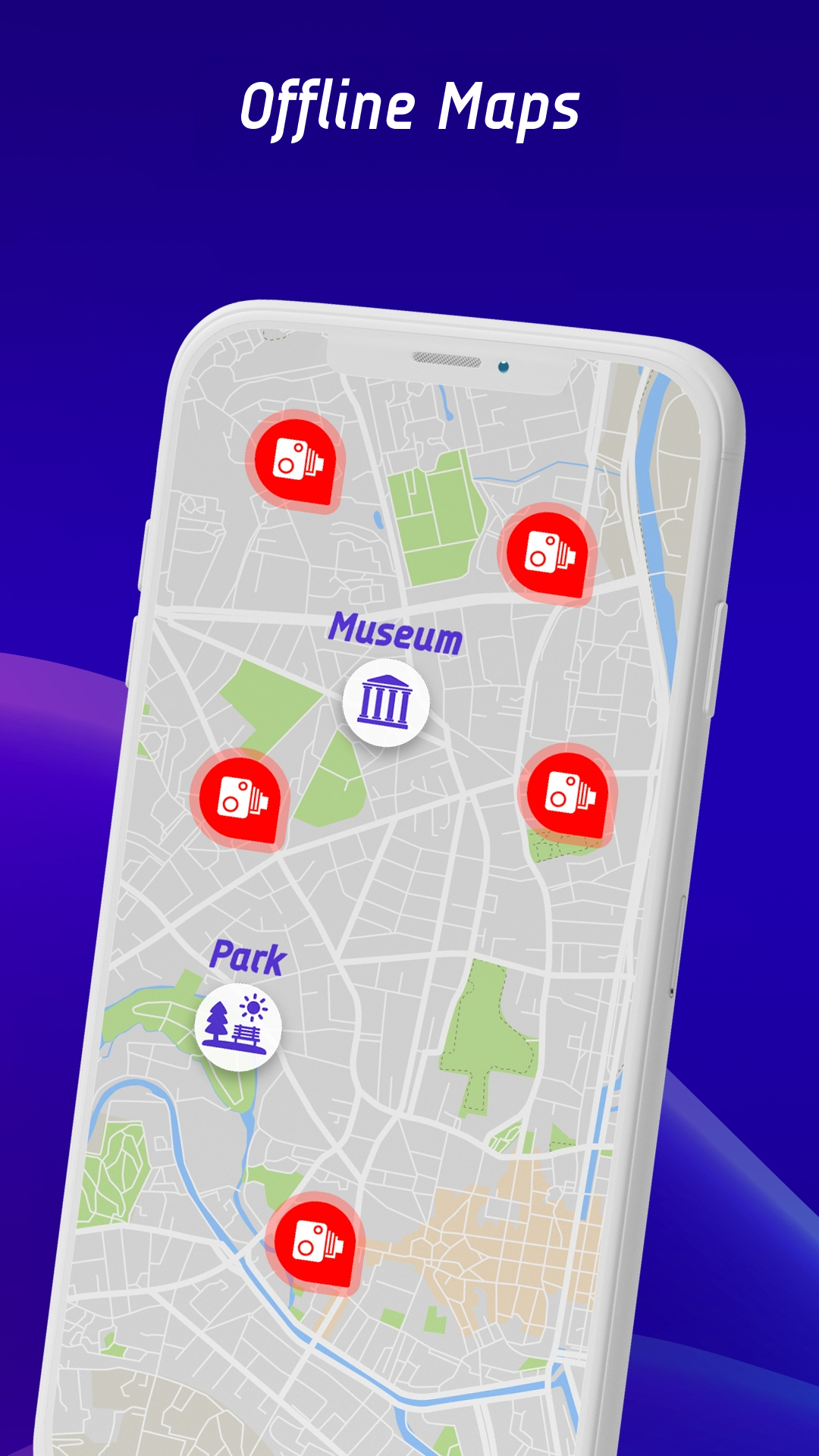 اسکرین شات 4 برنامه Offline Maps, GPS, Speedometer