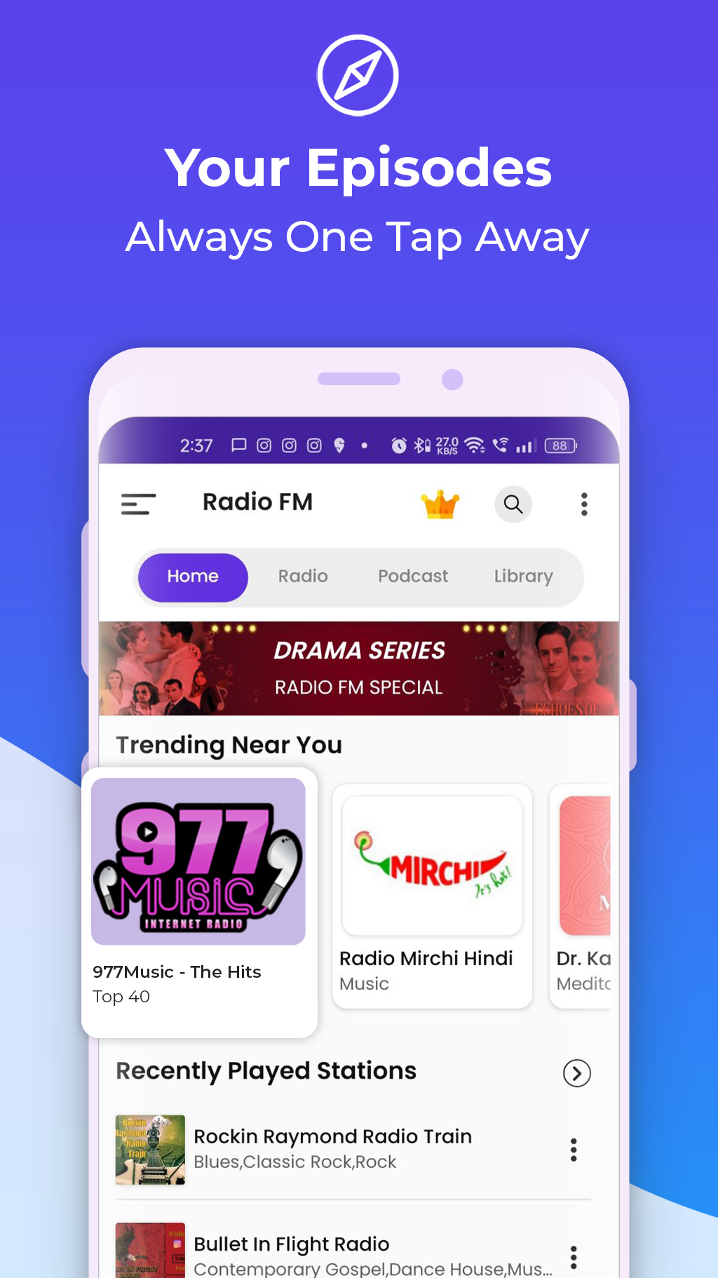 اسکرین شات 4 برنامه Radio FM
