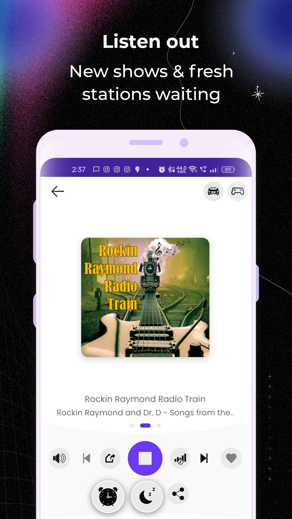 اسکرین شات 6 برنامه Radio FM- Radios and Podcasts