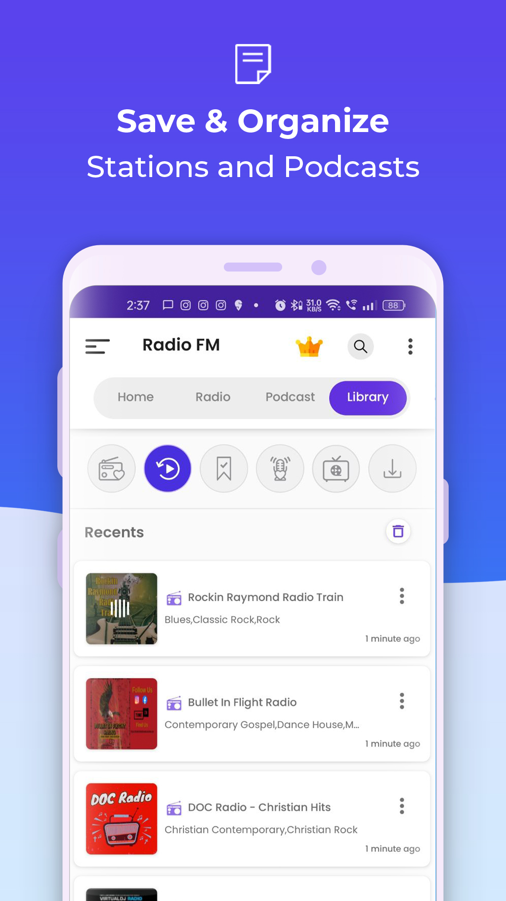 اسکرین شات 7 برنامه Radio FM