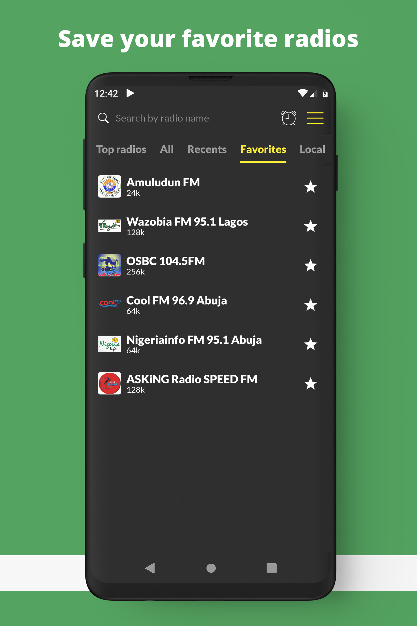 اسکرین شات 3 برنامه Radio Nigeria: Radio FM Online