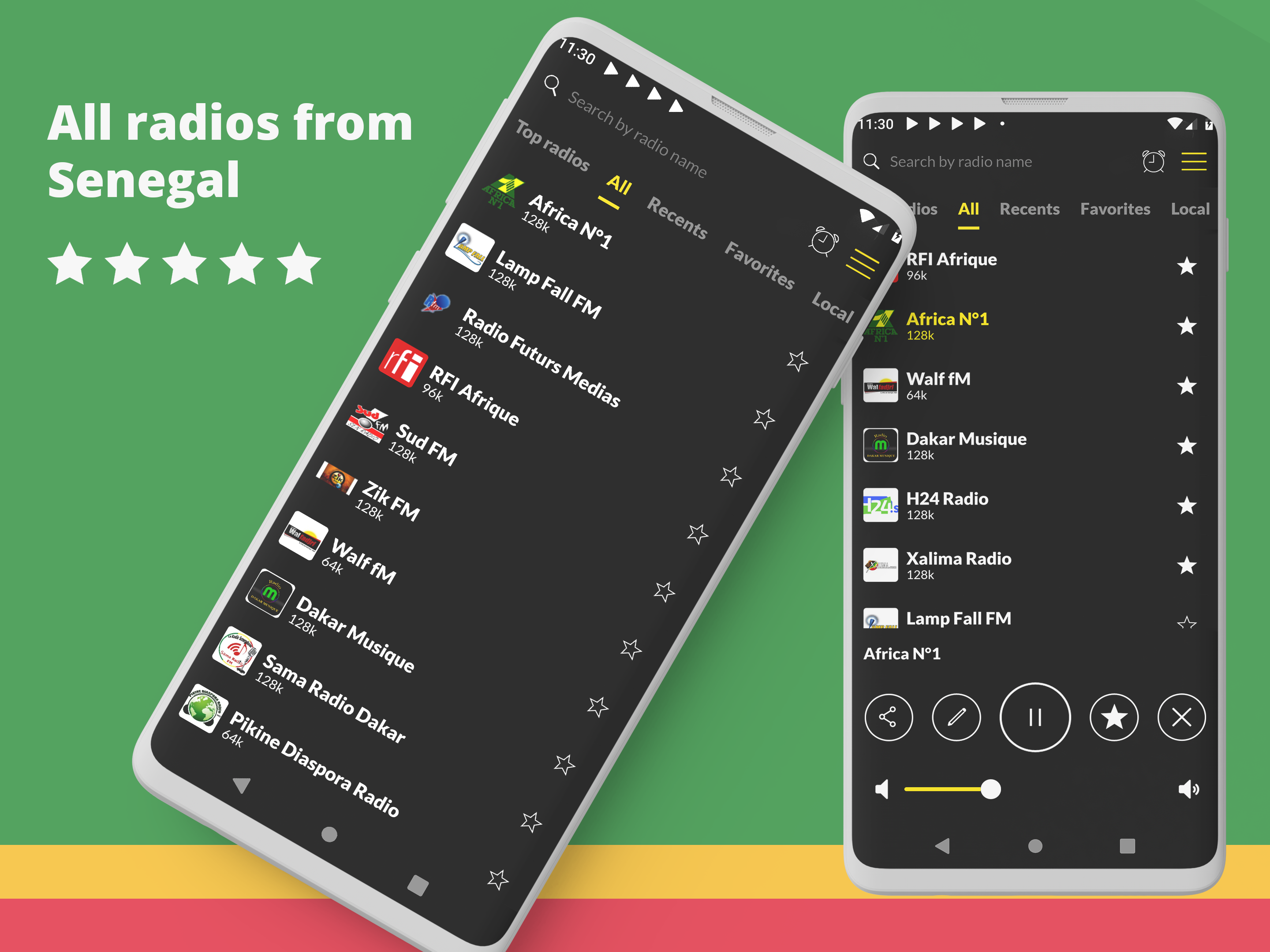 اسکرین شات 1 برنامه Radio Senegal: FM online