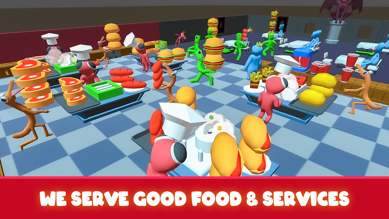 اسکرین شات 4 بازی Rainbow Restaurant Cook Tycoon