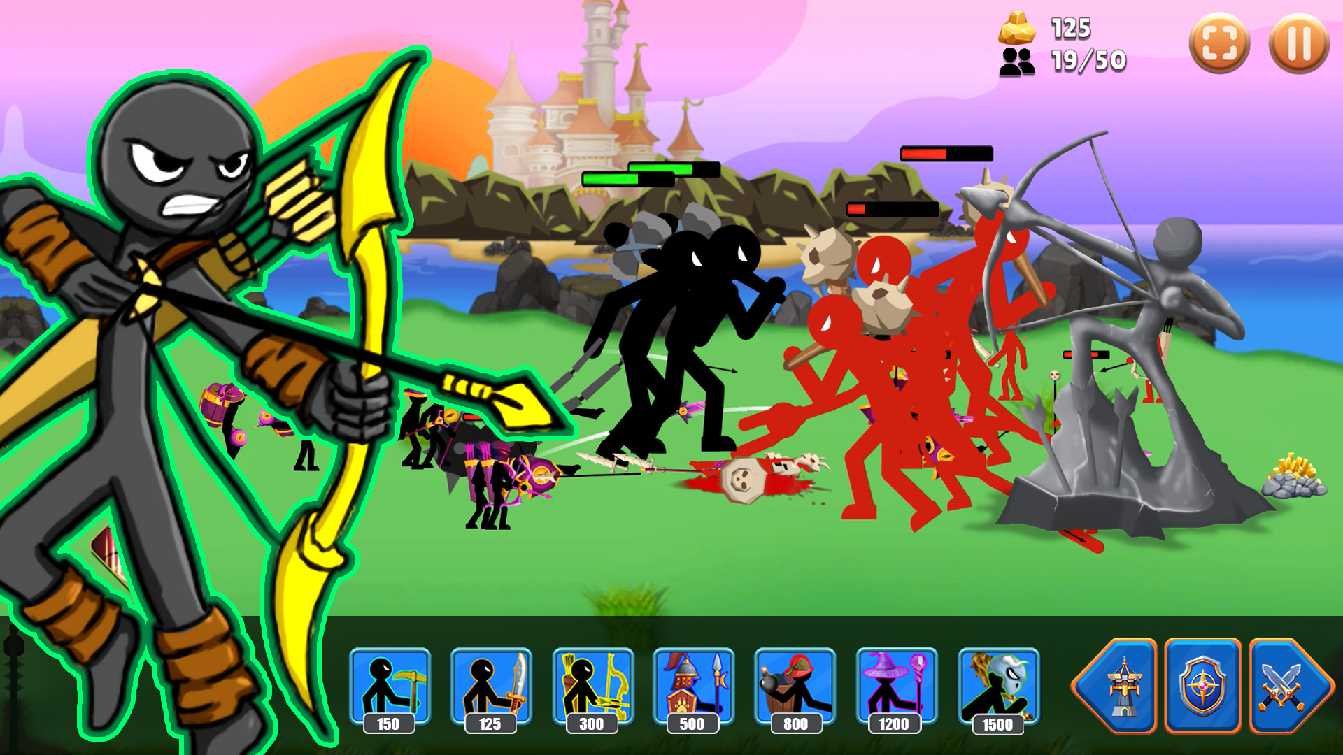اسکرین شات 1 بازی Stick Battle : War of Stick