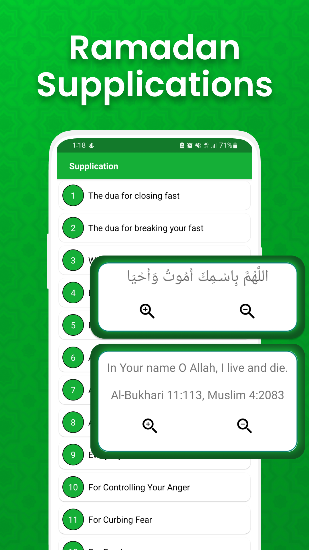 اسکرین شات 5 برنامه Ramadan Calendar: Sehr & Iftar