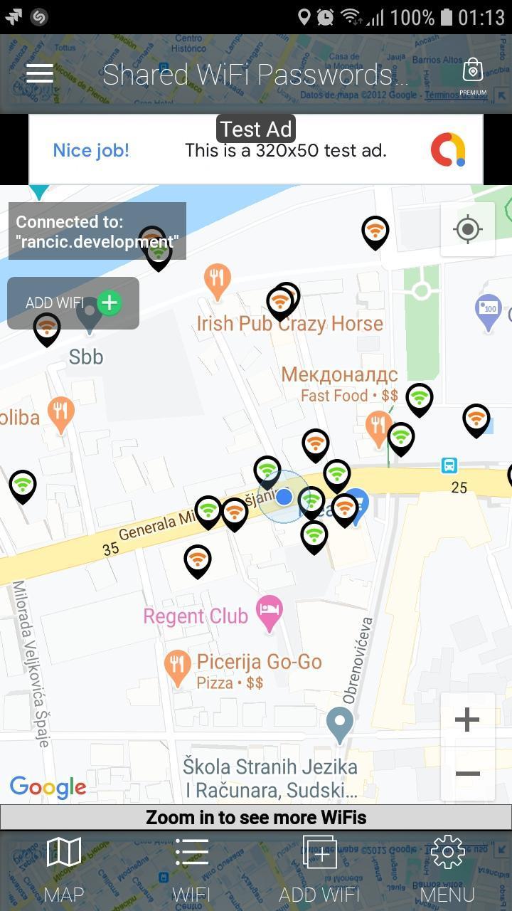 اسکرین شات 1 برنامه WiFi Passwords Map