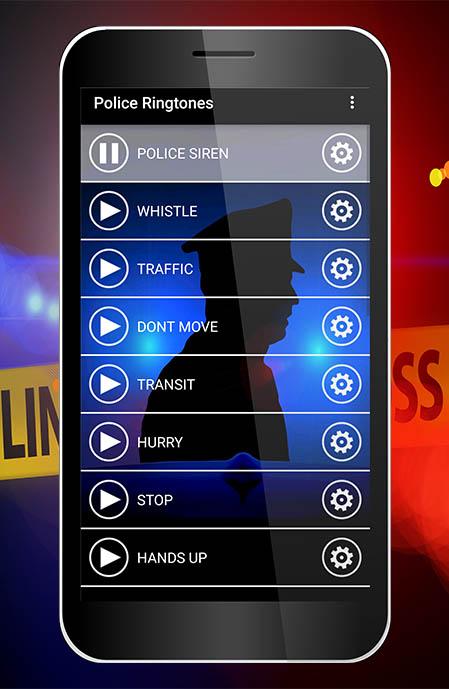 اسکرین شات 4 برنامه Police Ringtones & Sounds