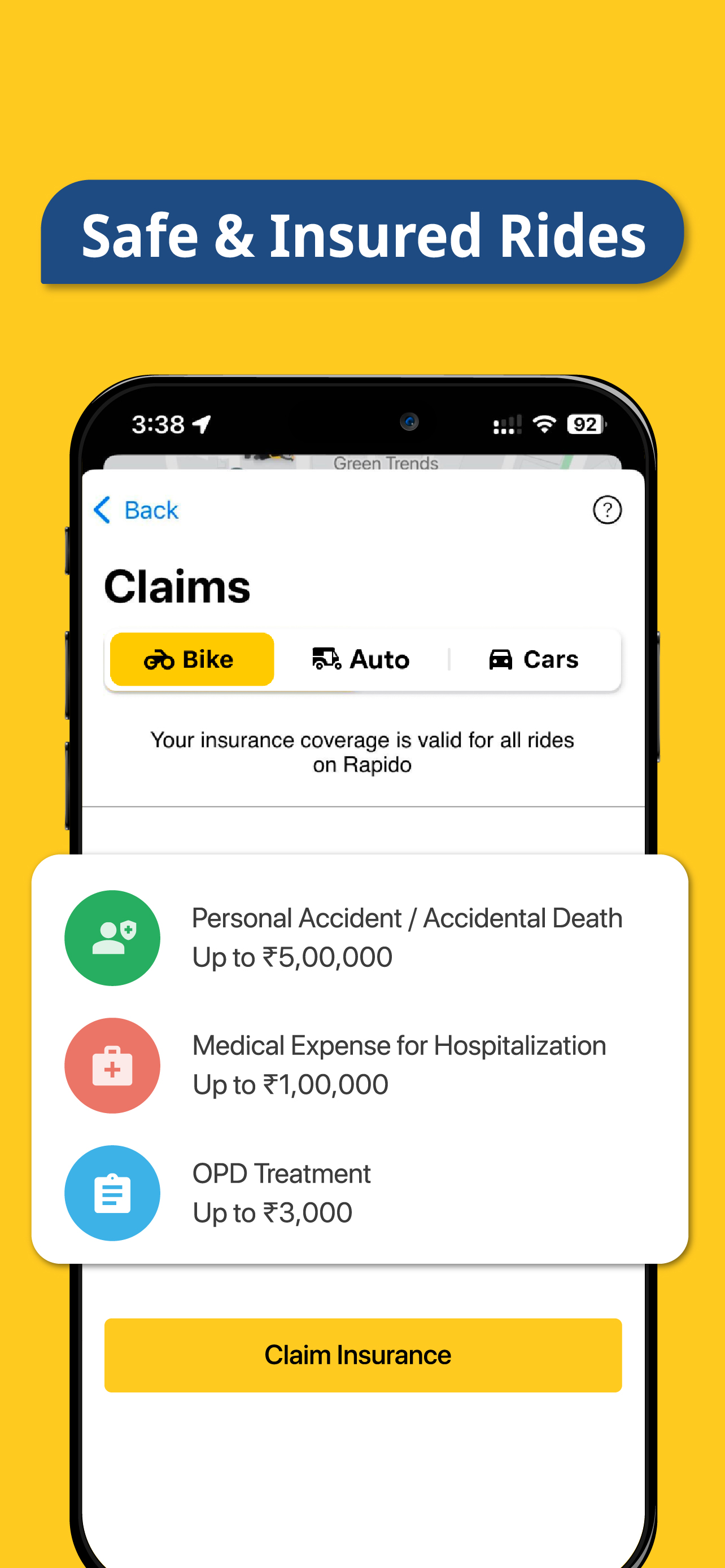 اسکرین شات 4 برنامه Rapido: Bike-Taxi, Auto & Cabs
