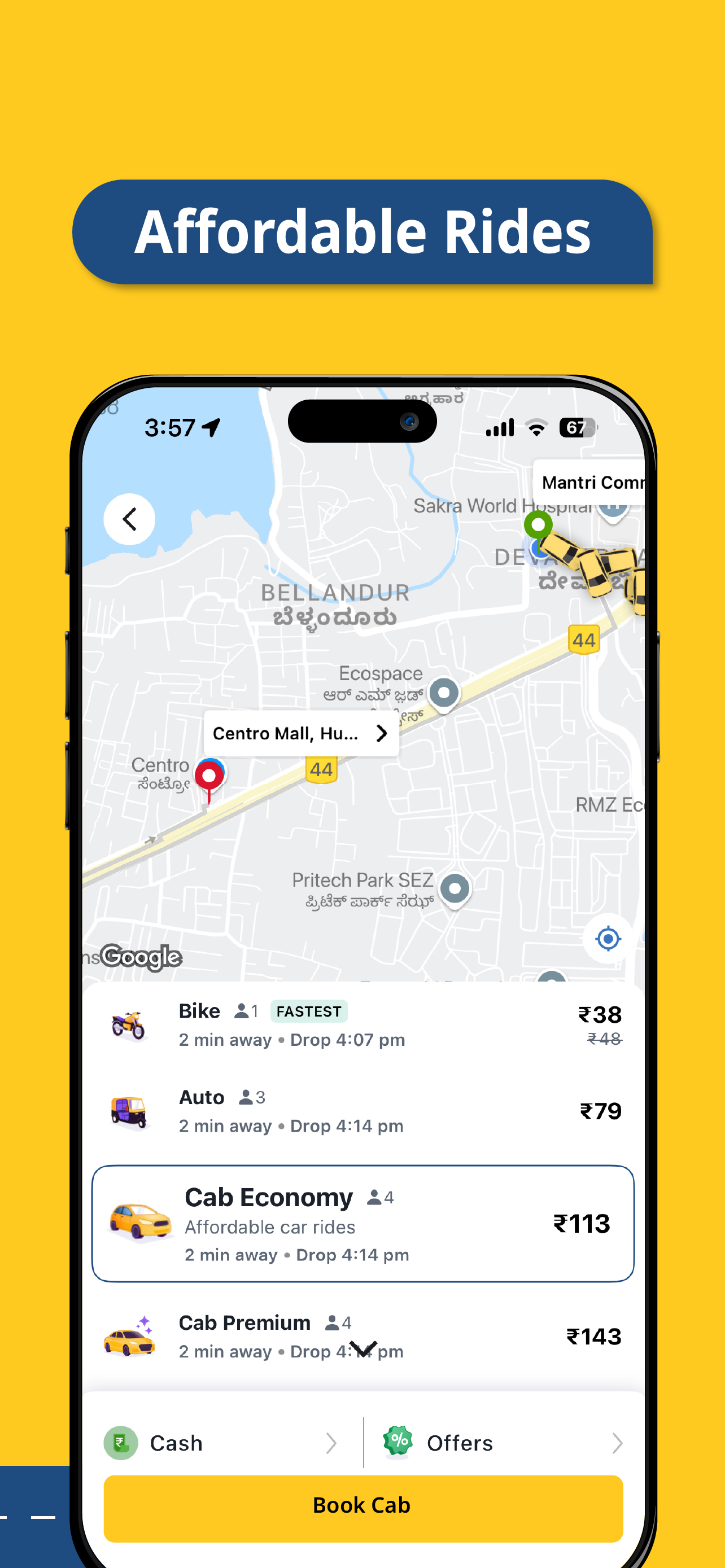 اسکرین شات 2 برنامه Rapido: Bike-Taxi, Auto & Cabs