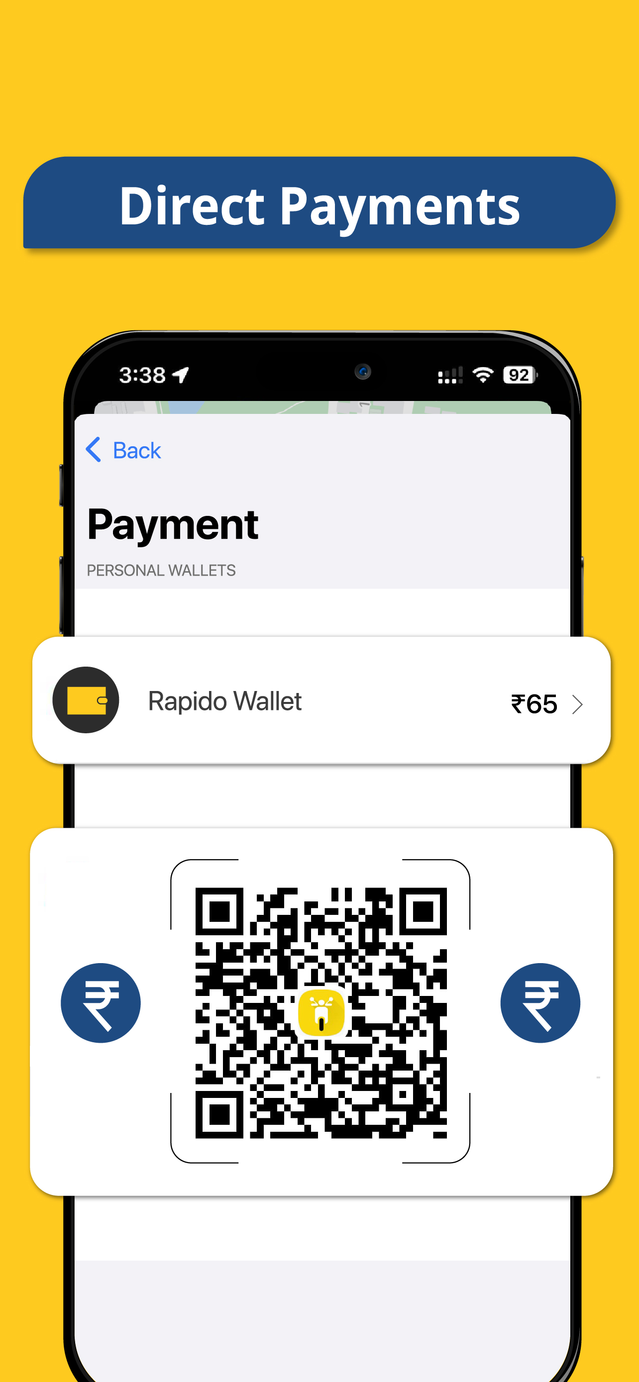 اسکرین شات 6 برنامه Rapido: Bike-Taxi, Auto & Cabs
