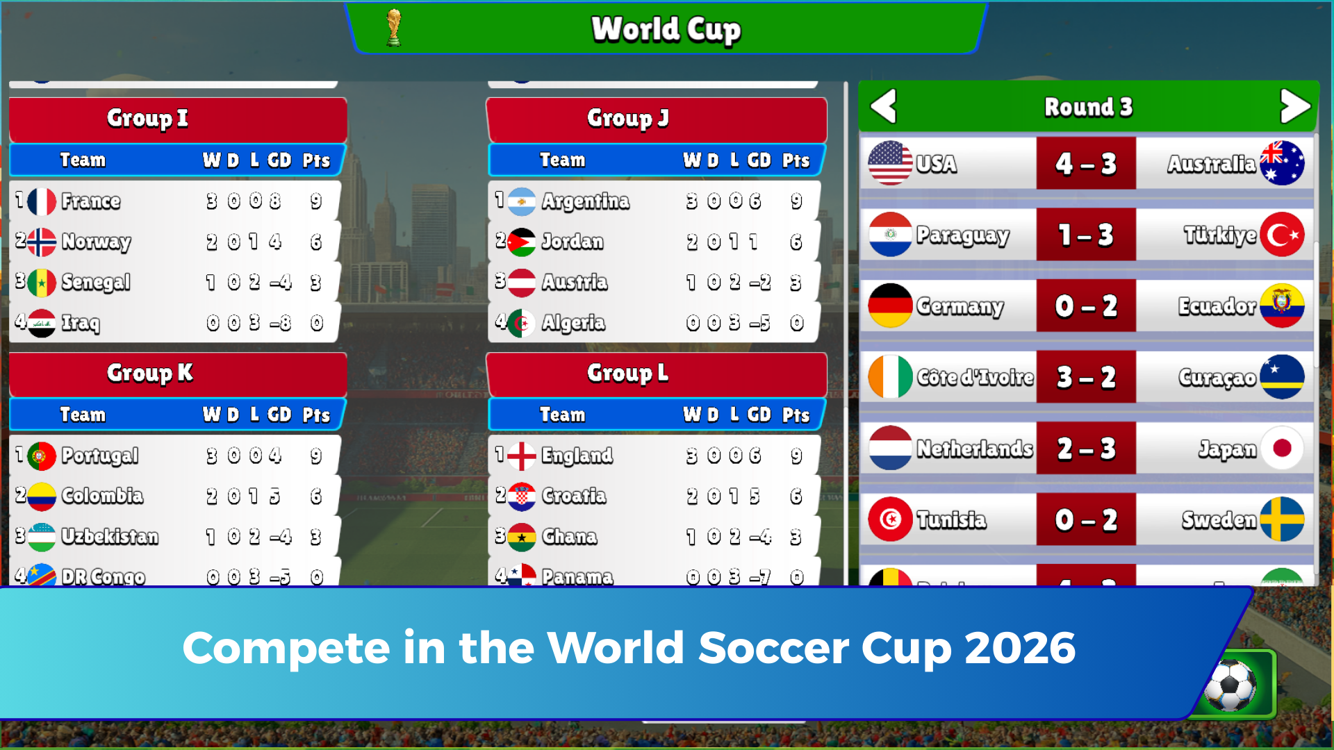 اسکرین شات 3 بازی World Head Soccer Cup 2026