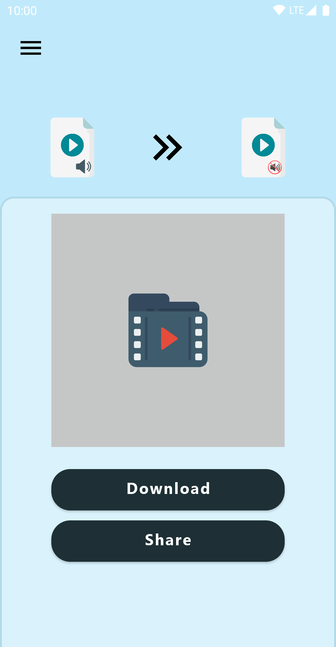 اسکرین شات 1 برنامه Mute Video Remove Audio