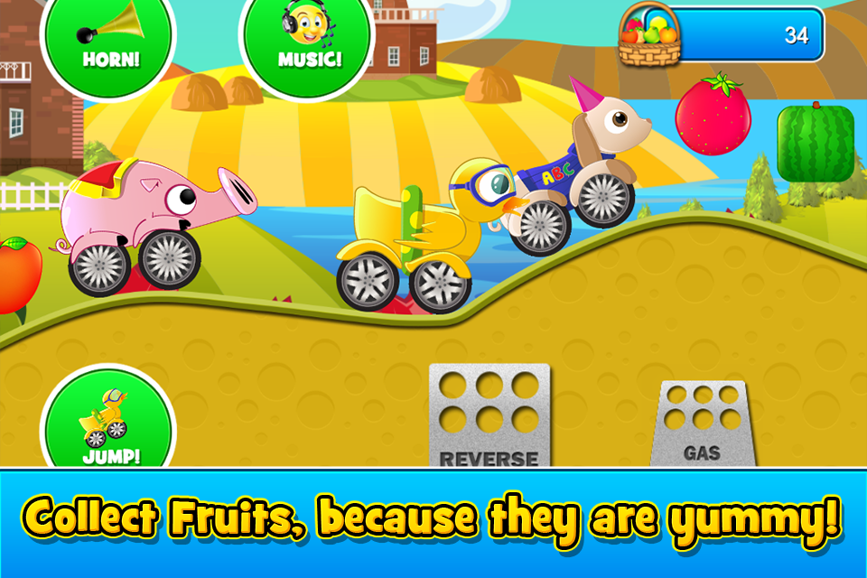 اسکرین شات 5 بازی Animal Cars Kids Racing Game