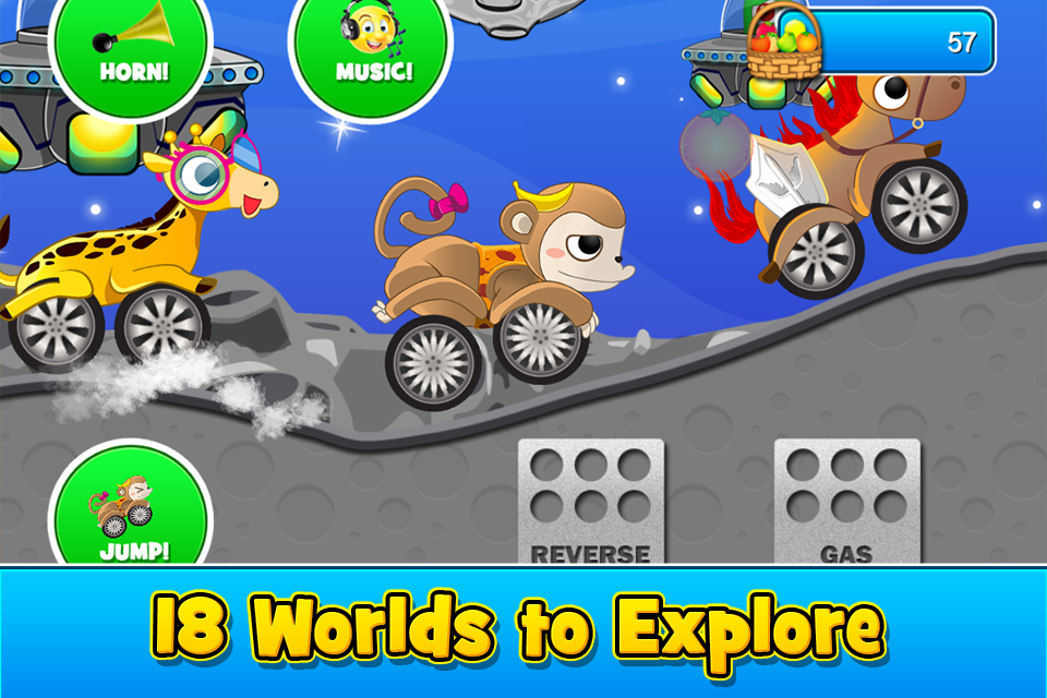اسکرین شات 3 بازی Animal Cars Kids Racing Game