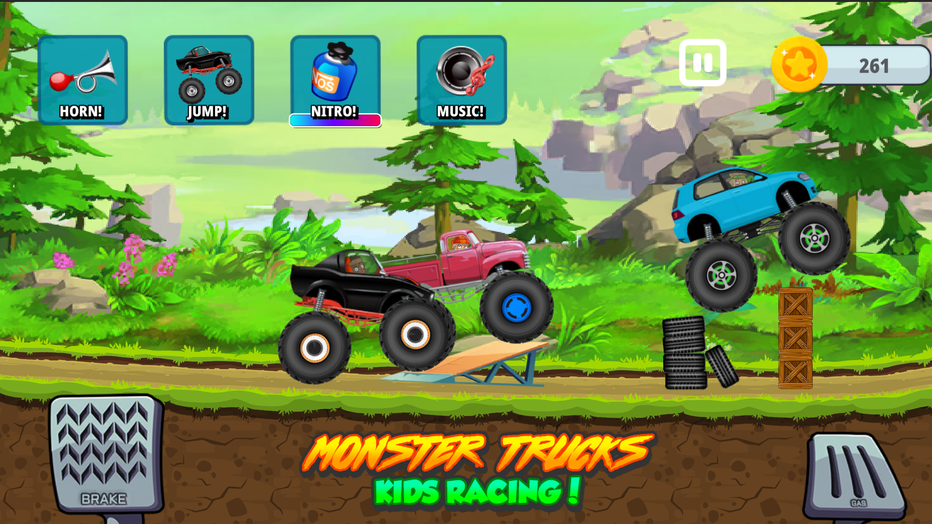 اسکرین شات 1 بازی Monster Truck Game for Kids