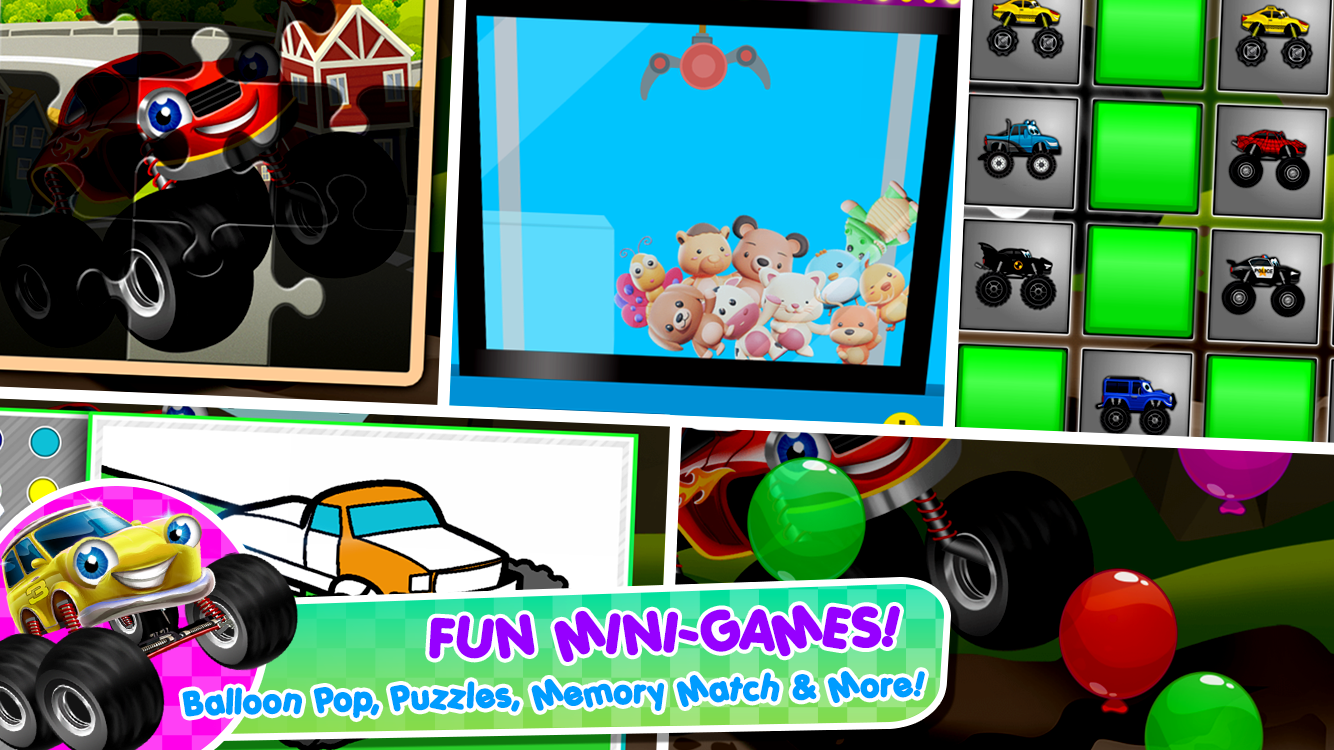 اسکرین شات 3 بازی Monster Trucks Game for Kids 2