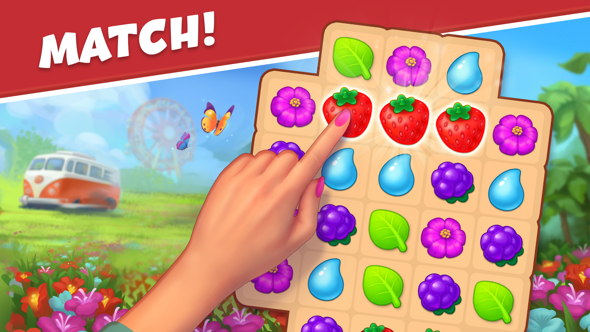 اسکرین شات 4 بازی Park Town:Match 3 with a story
