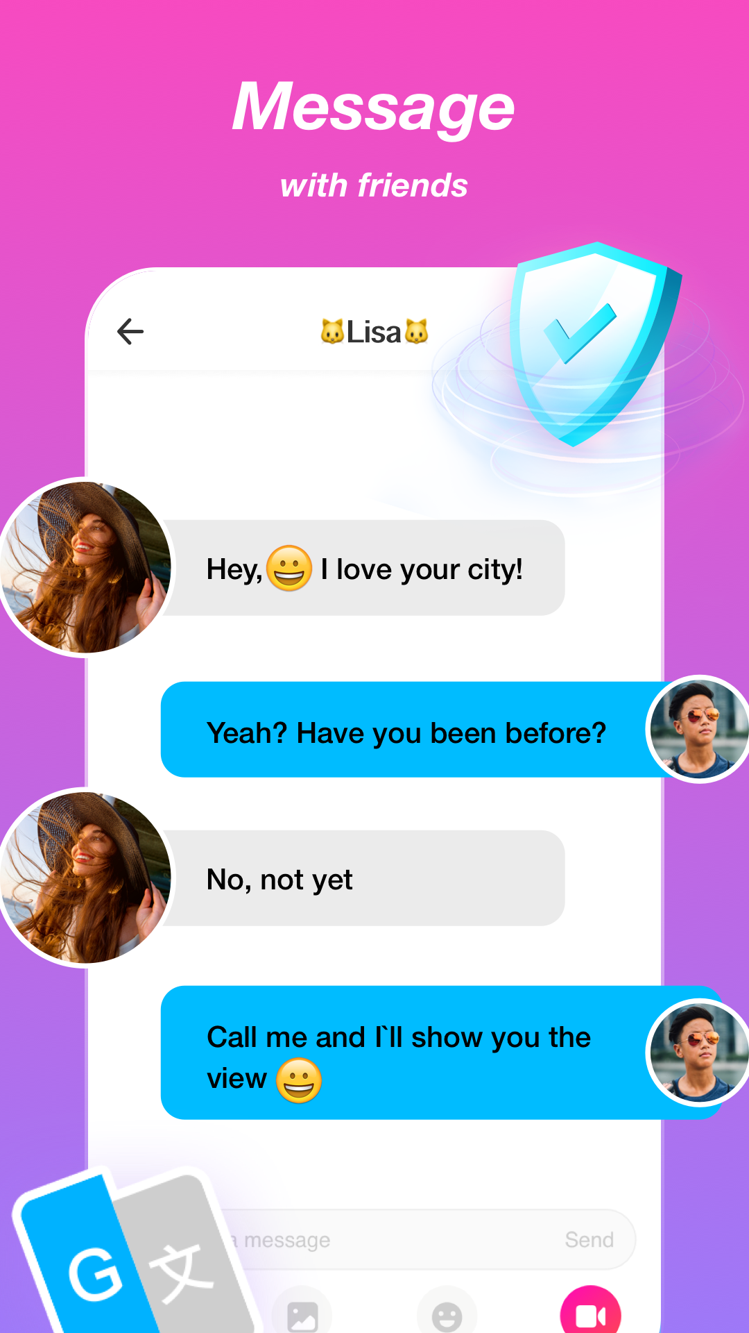 اسکرین شات 4 برنامه Mixu - Real Chats, Real People