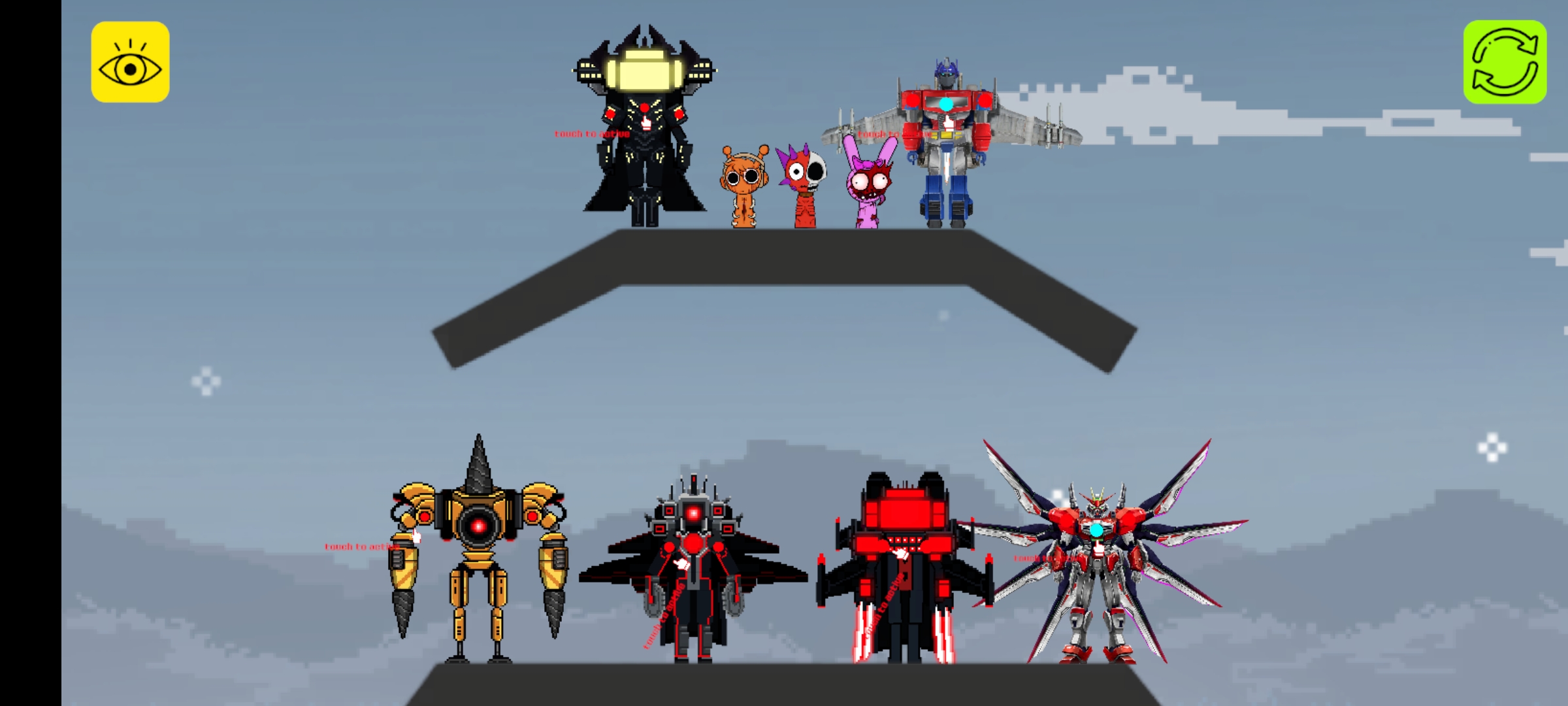 اسکرین شات 2 بازی Ragdoll Sandbox: Sprunki