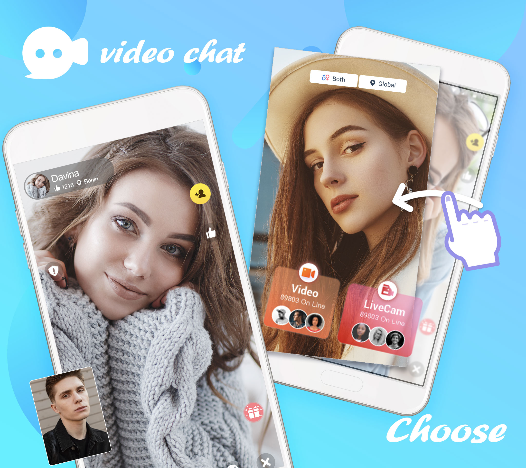 اسکرین شات 1 برنامه Tumile - Live Video Chat