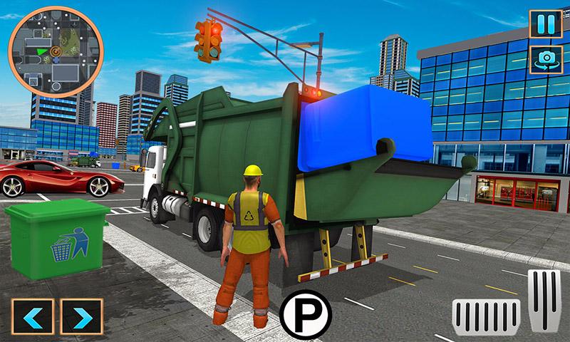 اسکرین شات 1 بازی Garbage Truck Simulator Driver