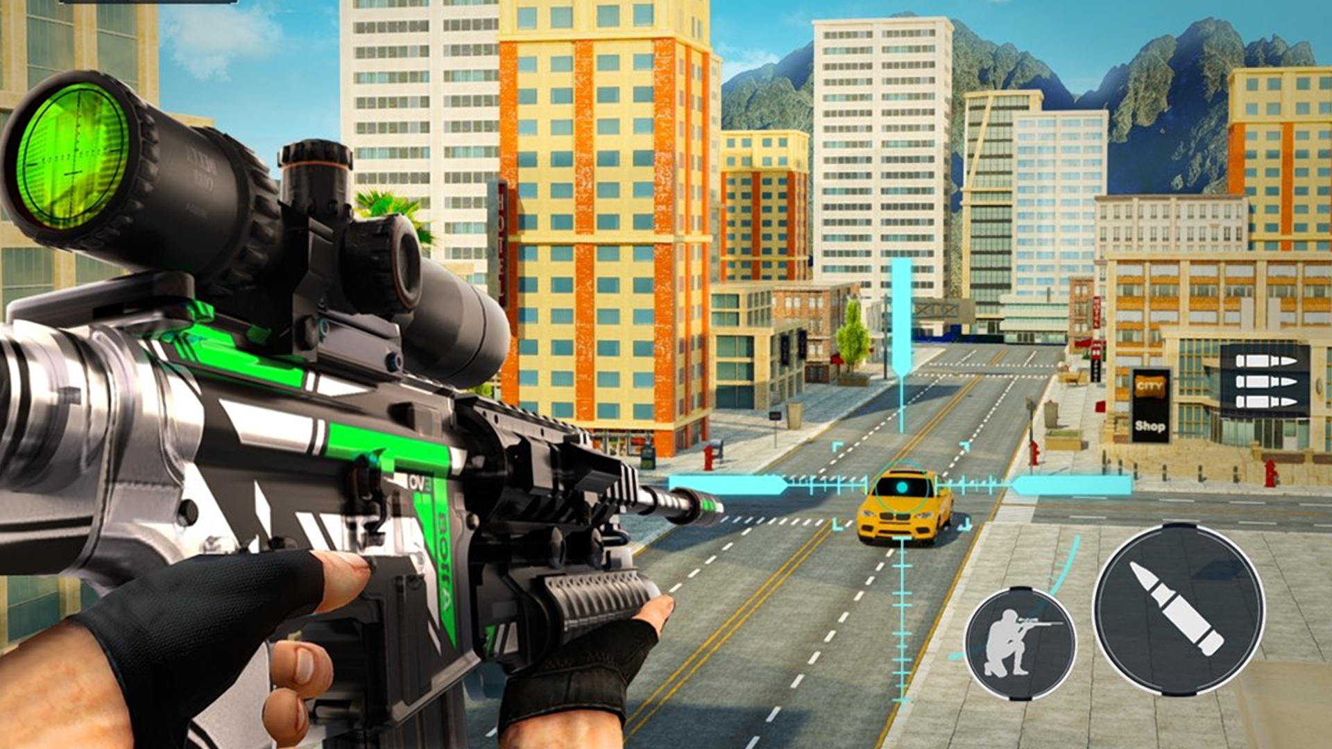 اسکرین شات 1 بازی FPS Sniper Gun Shooting Game