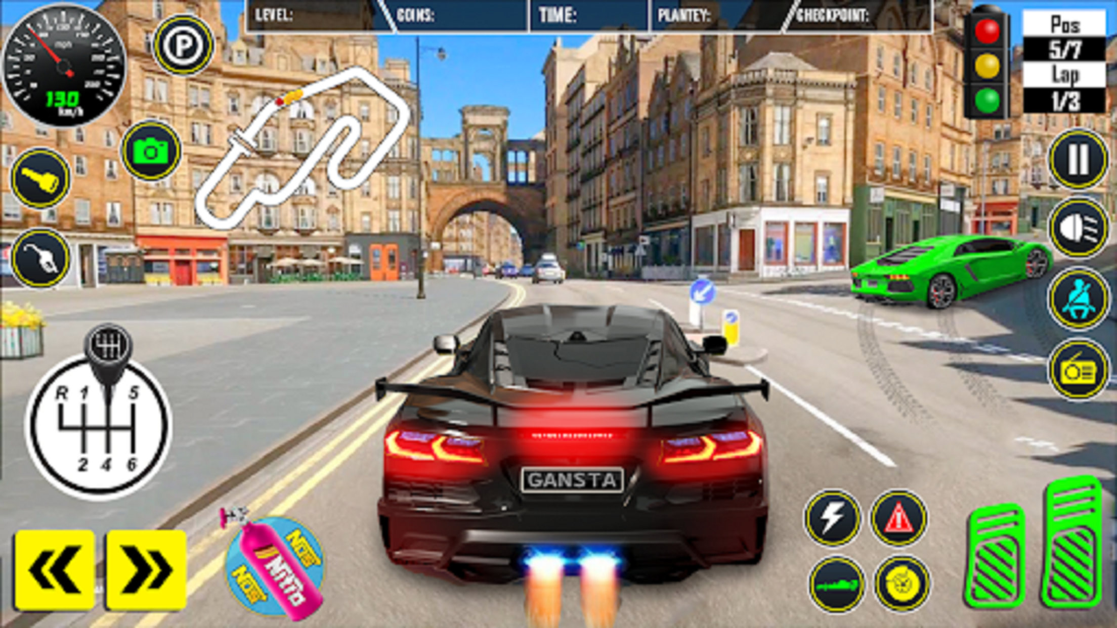 اسکرین شات 2 برنامه Crazy Car Transport Truck Game