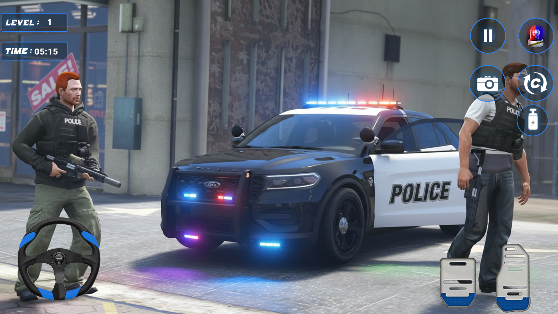 اسکرین شات 3 بازی Real City Police Car Simualtor