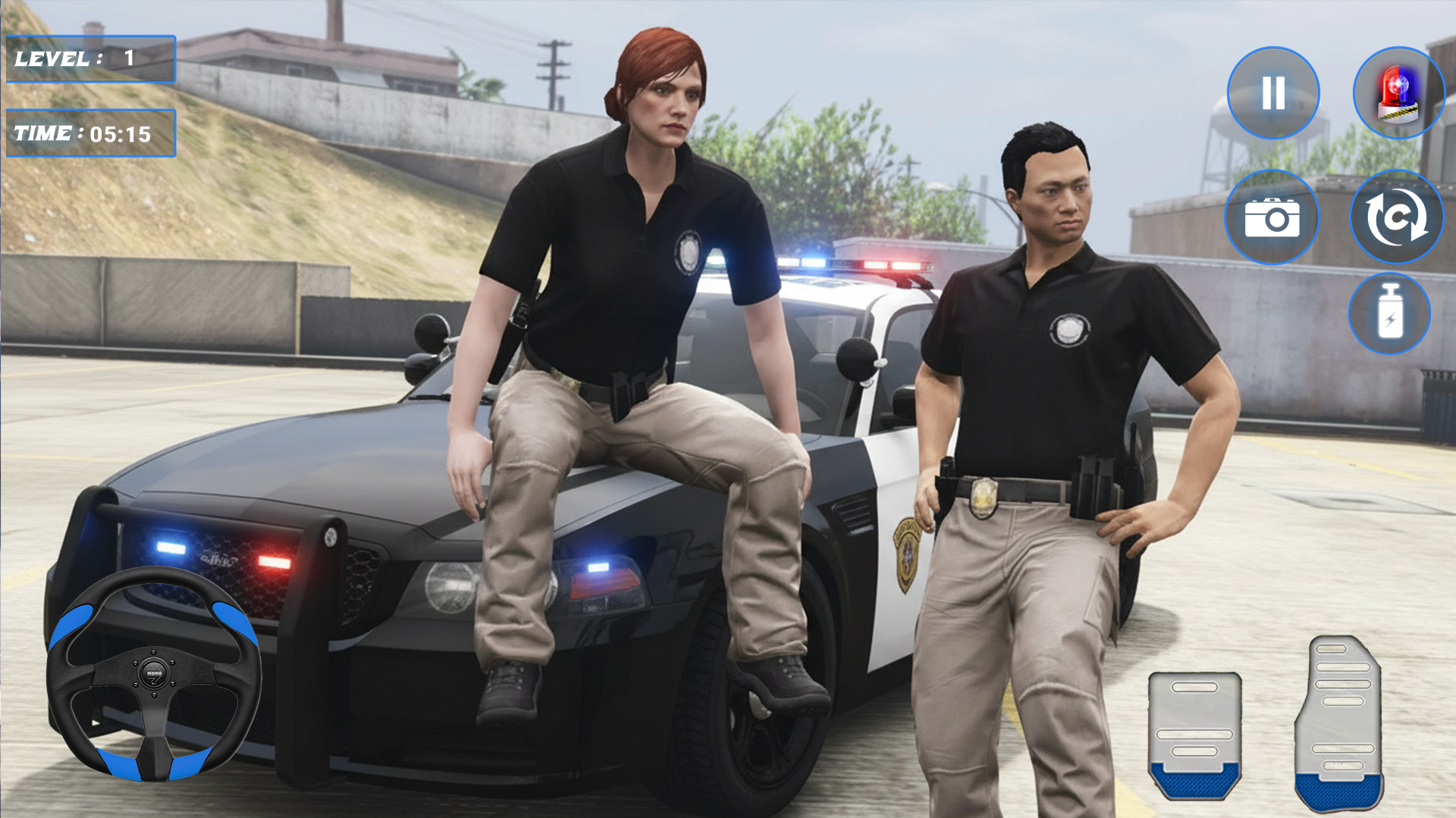 اسکرین شات 5 بازی Real City Police Car Simualtor
