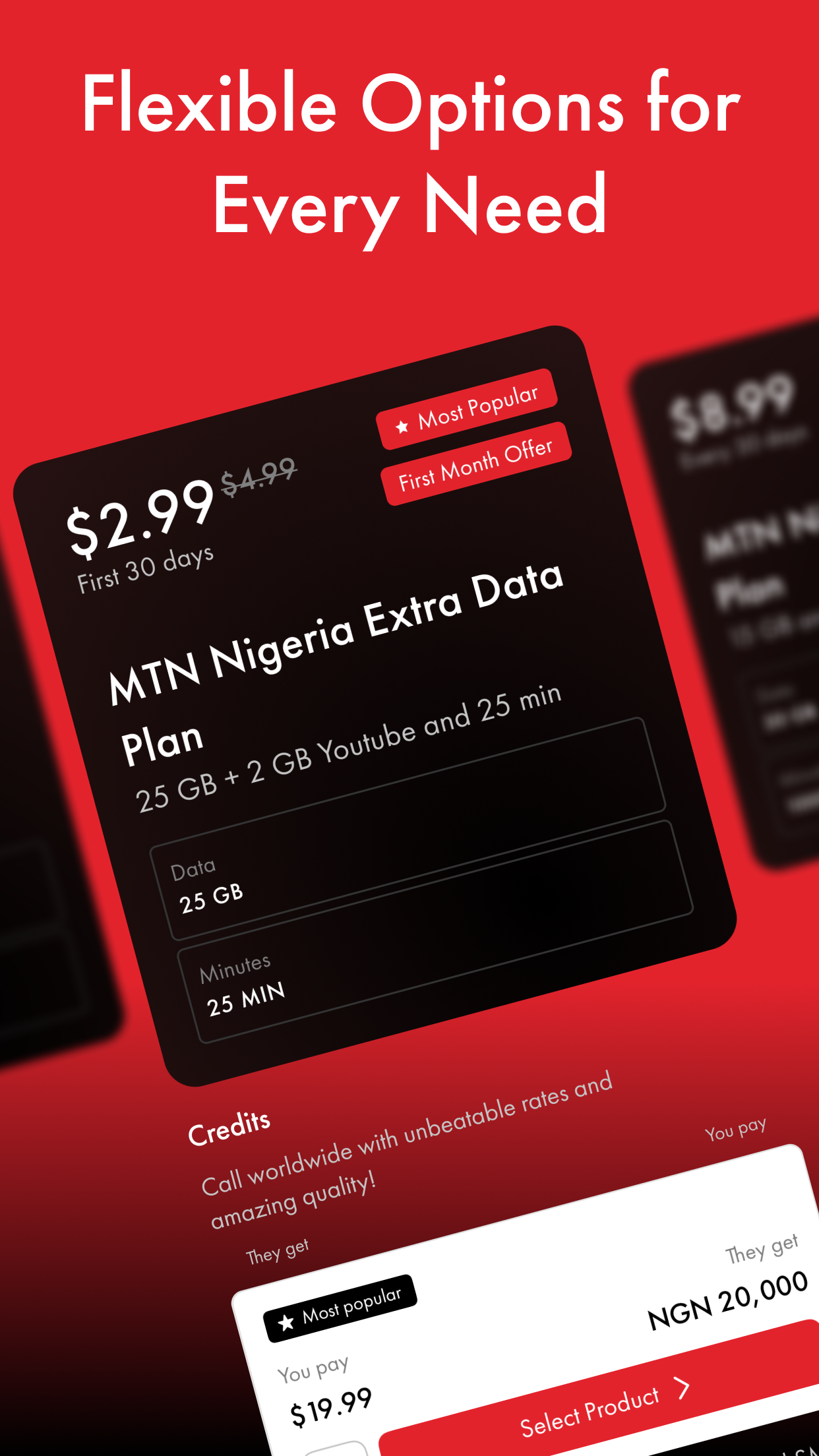 اسکرین شات 5 برنامه Rebtel: Recharges And Calls