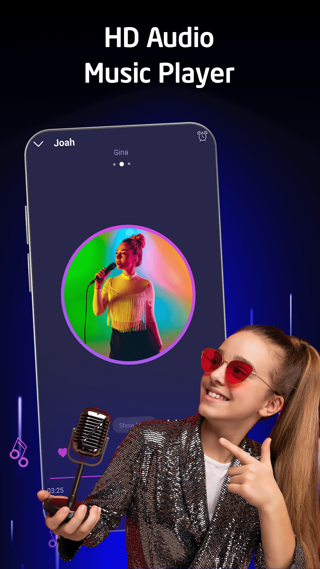 اسکرین شات 3 برنامه Music Player - Mp3 Player