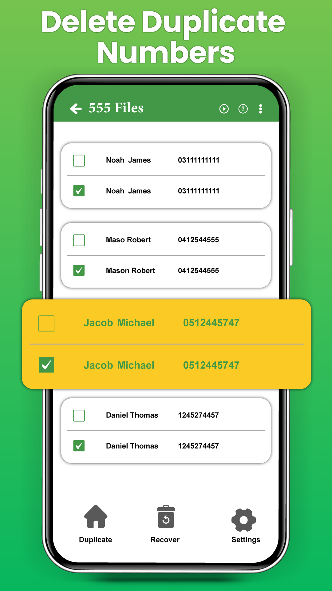 اسکرین شات 4 برنامه Recover Deleted Contacts