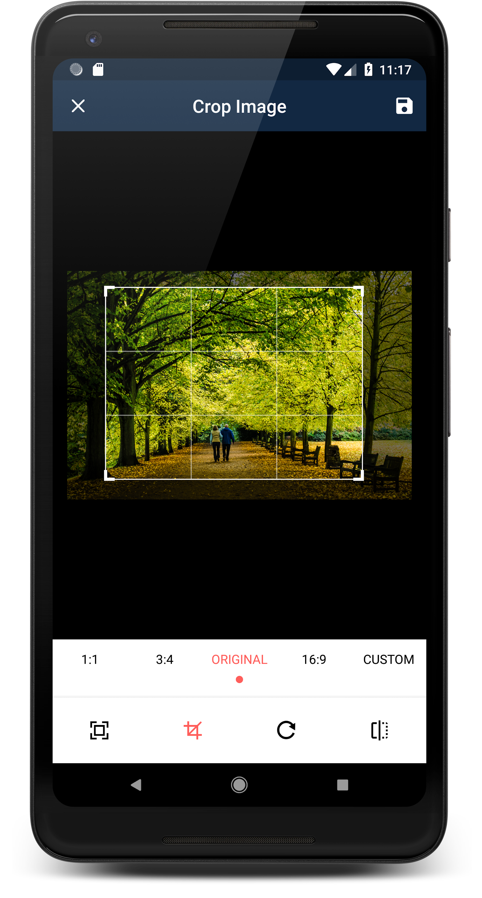 اسکرین شات 1 برنامه Crop Image - Resize image