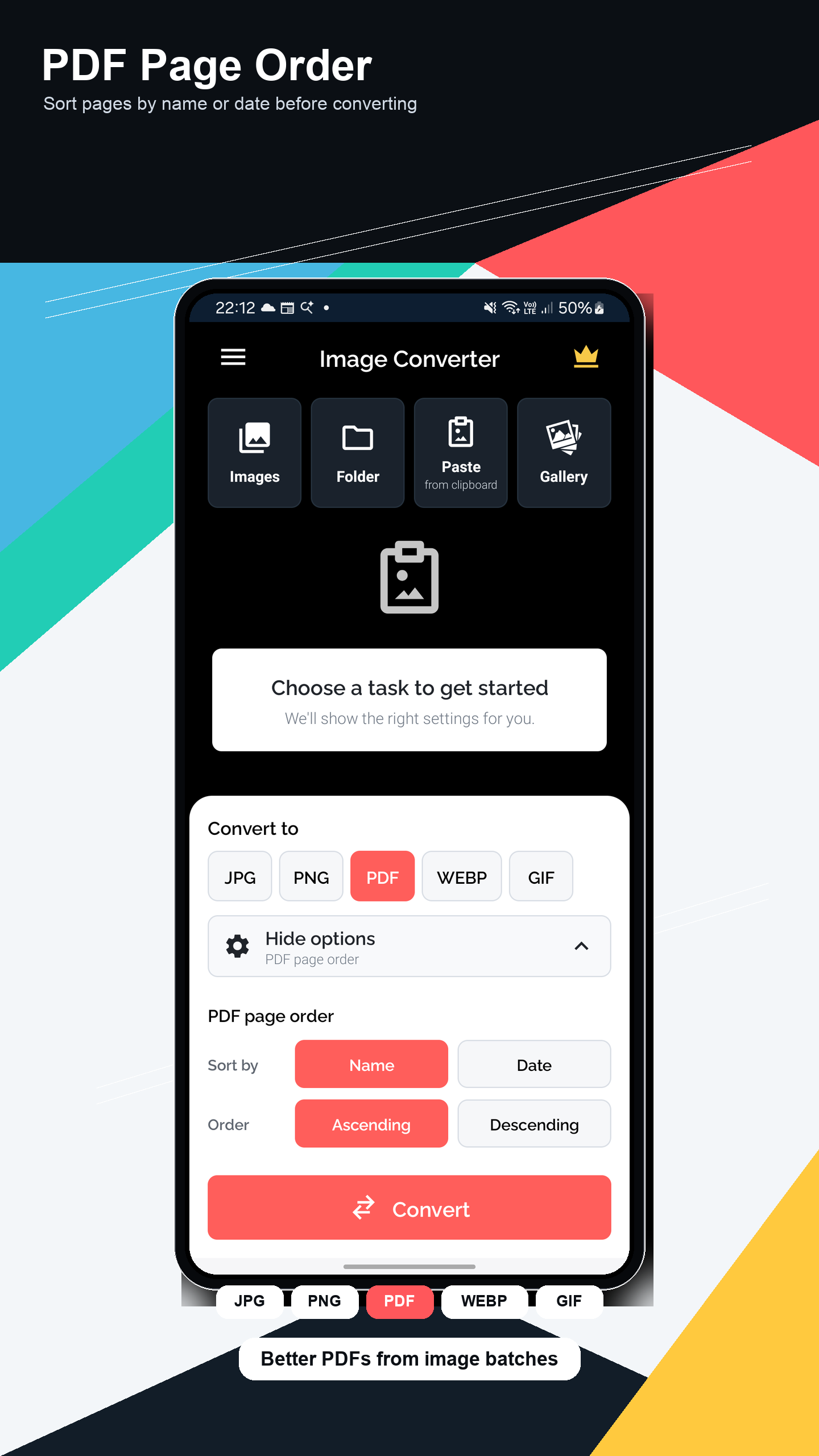 اسکرین شات 4 برنامه Image Converter: JPG PNG PDF
