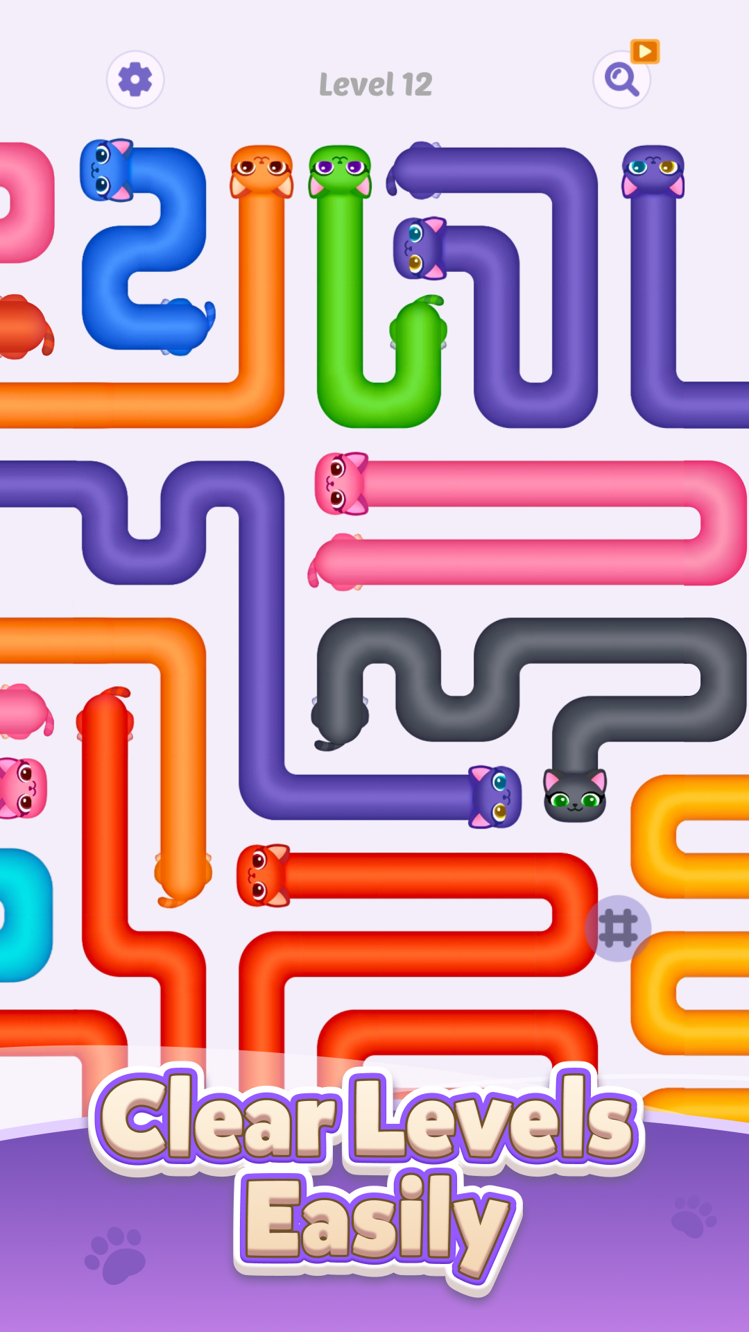 اسکرین شات 1 بازی Catscapes - Arrows Puzzle