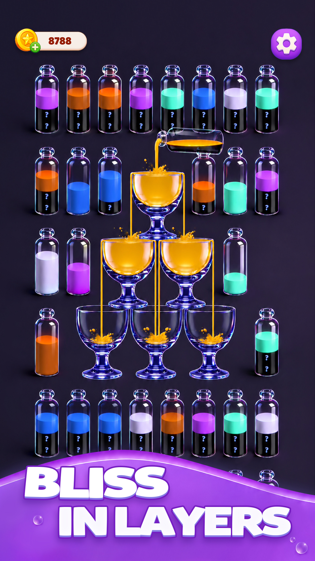 اسکرین شات 5 بازی Water Match® - ASMR Water Sort
