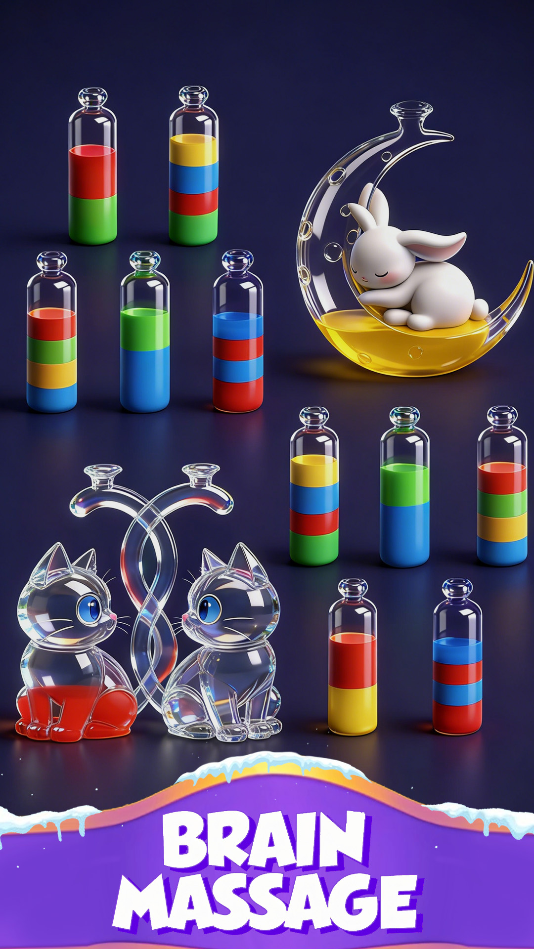 اسکرین شات 1 بازی Water Match® - ASMR Water Sort