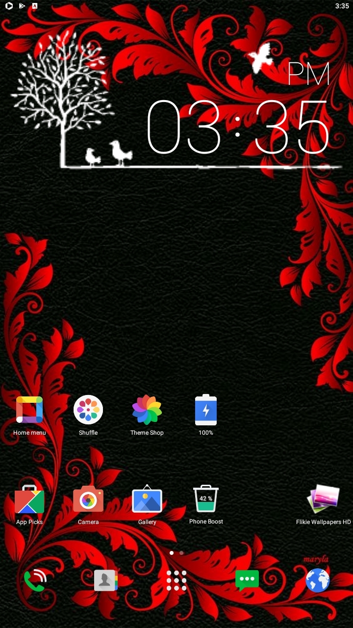 اسکرین شات 5 برنامه 5. قرمز تصاویر زمینه