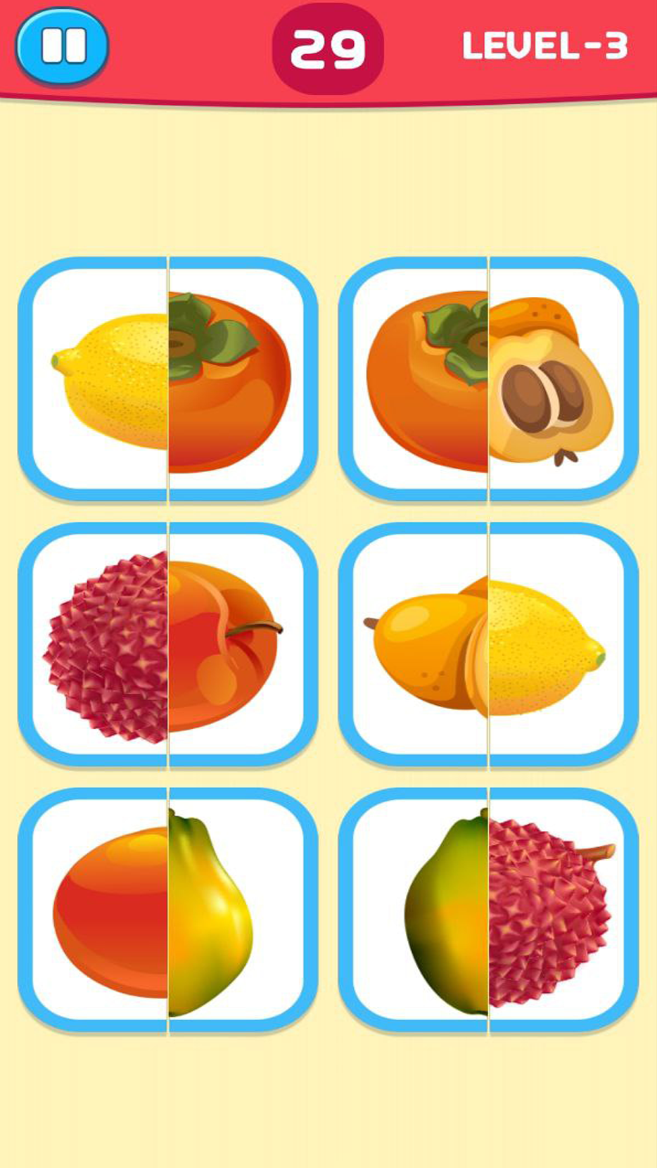 اسکرین شات 2 برنامه Fruits Matching Game