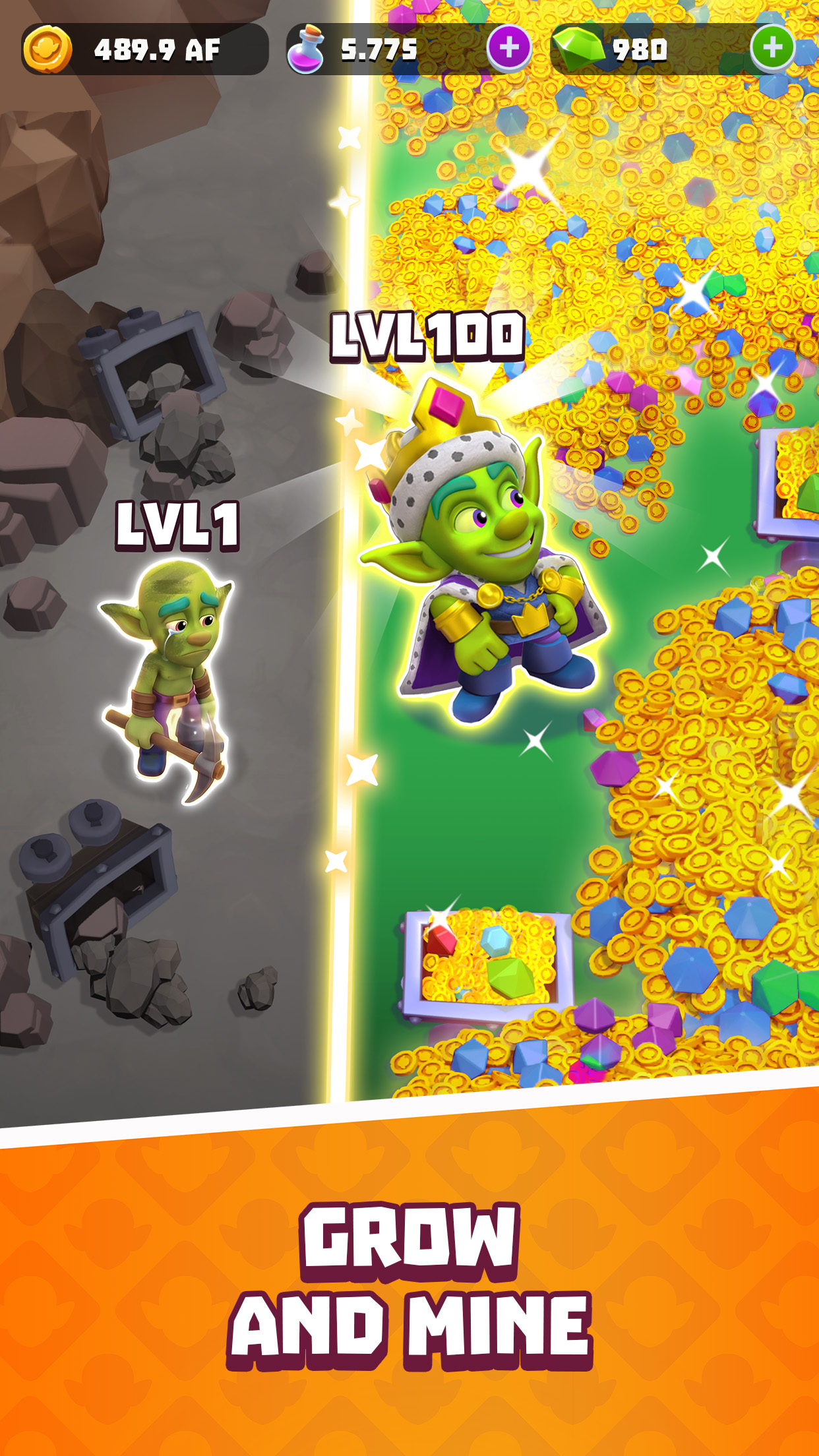 اسکرین شات 6 بازی Gold and Goblins: Mining Games