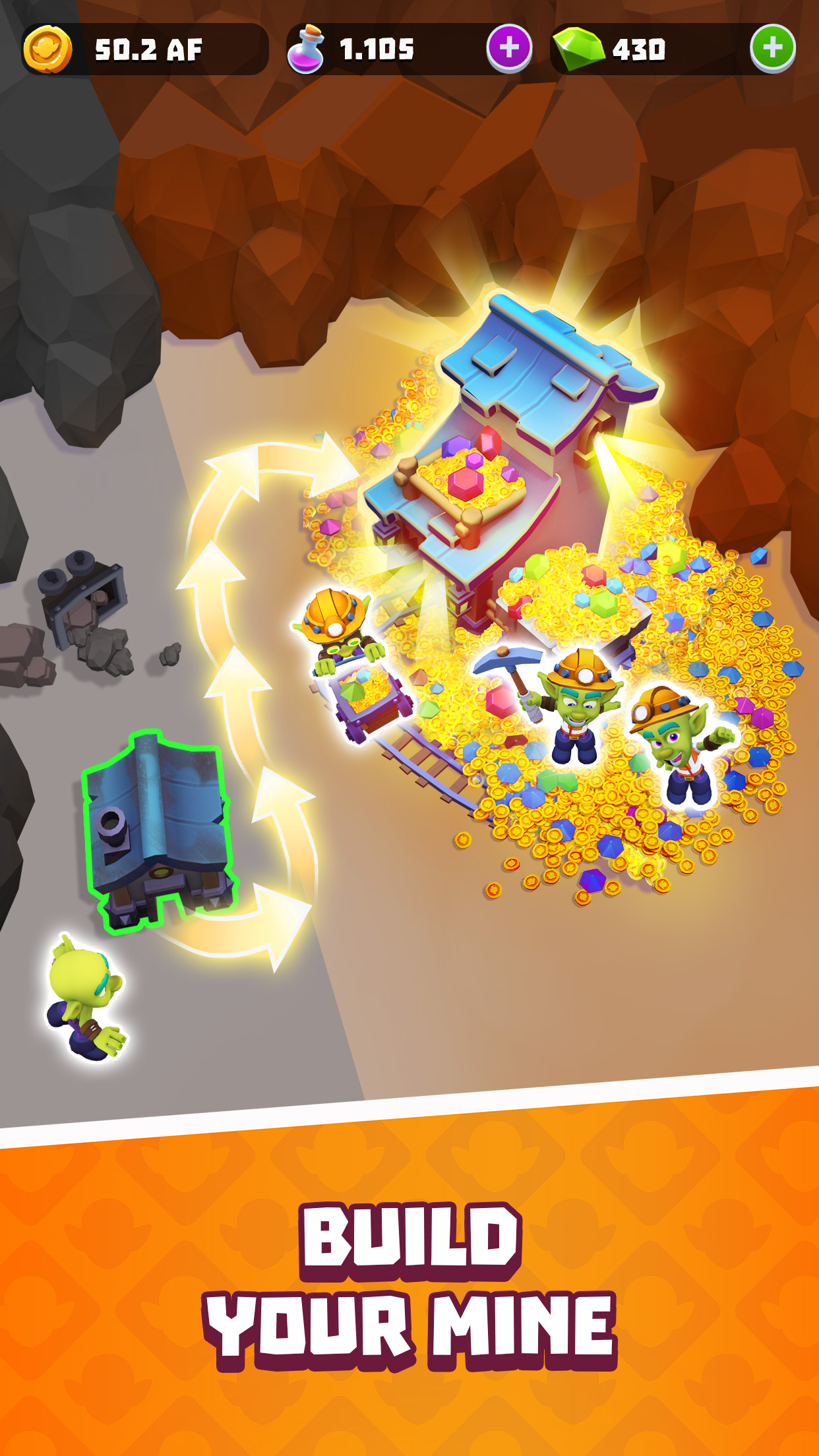 اسکرین شات 2 بازی Gold and Goblins: Mining Games