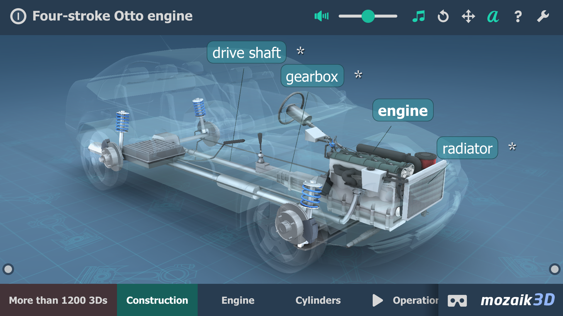 اسکرین شات 1 برنامه Four-stroke Otto engine 3D