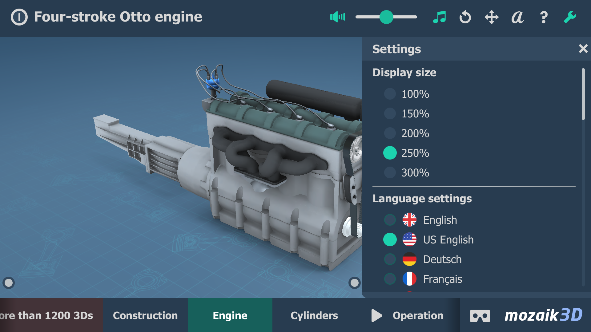 اسکرین شات 2 برنامه Four-stroke Otto engine 3D