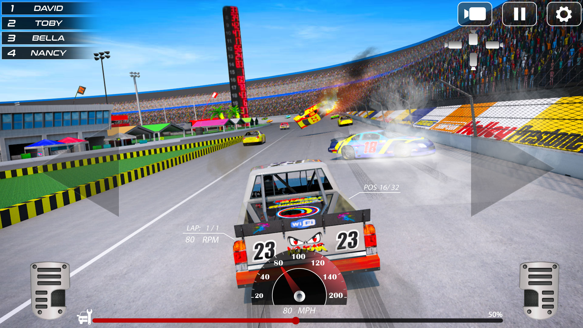 اسکرین شات 2 بازی Super Stock Car Racing Game 3D