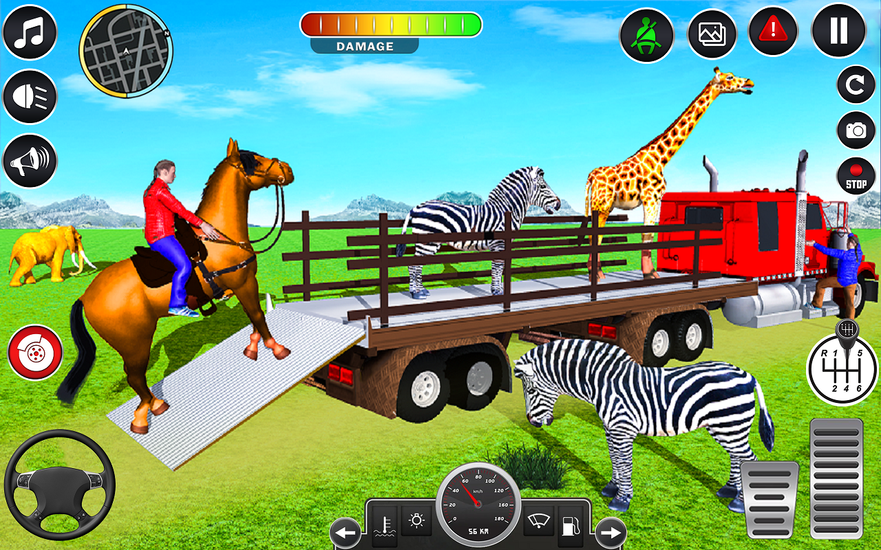 اسکرین شات 4 بازی Animal Transports Truck Games
