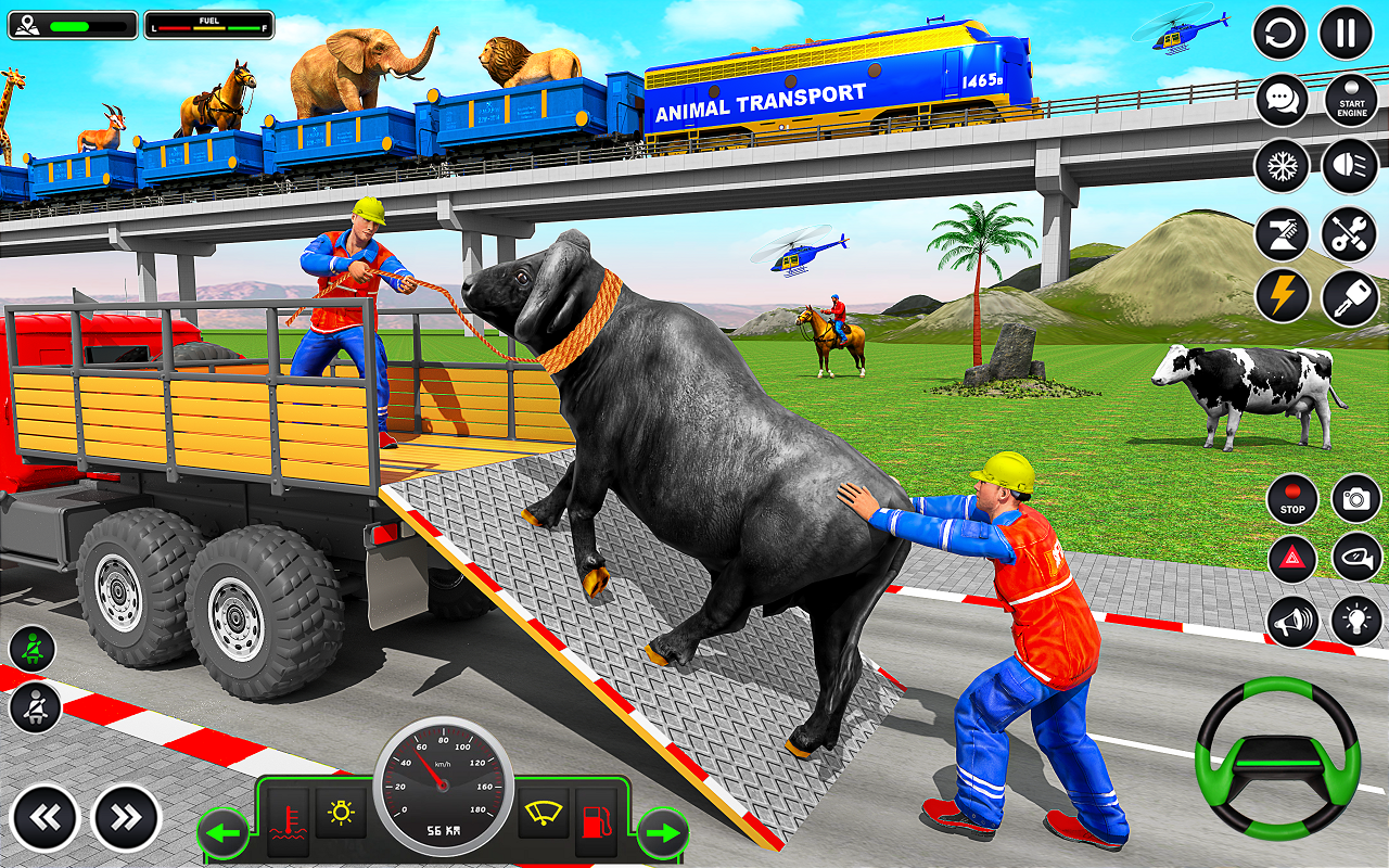 اسکرین شات 5 بازی Animal Transports Truck Games