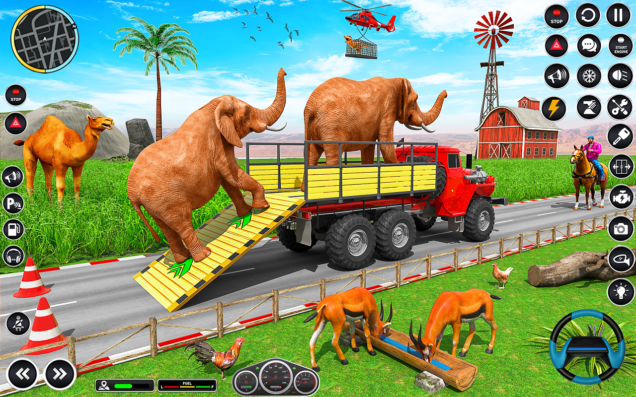 اسکرین شات 2 بازی Animal Transports Truck Games