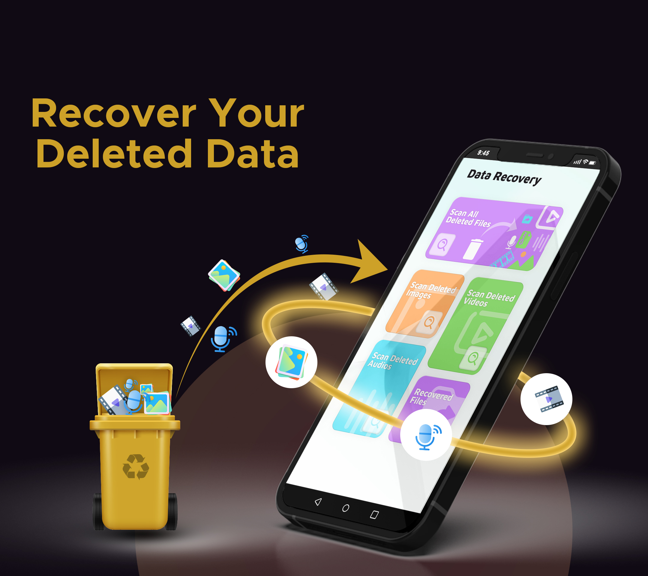 اسکرین شات 1 برنامه File Recovery & Video Recovery